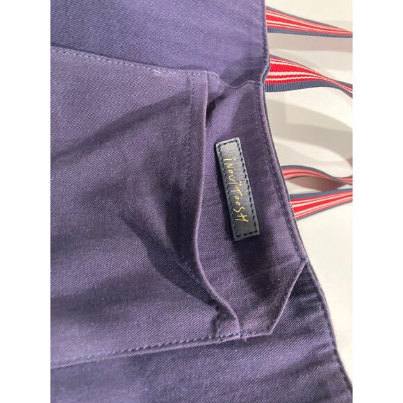 Inouitoosh Street Bag 100% Cotton Shopping Tote Printed Blue White Batik & Plaid - Picture 6 of 8